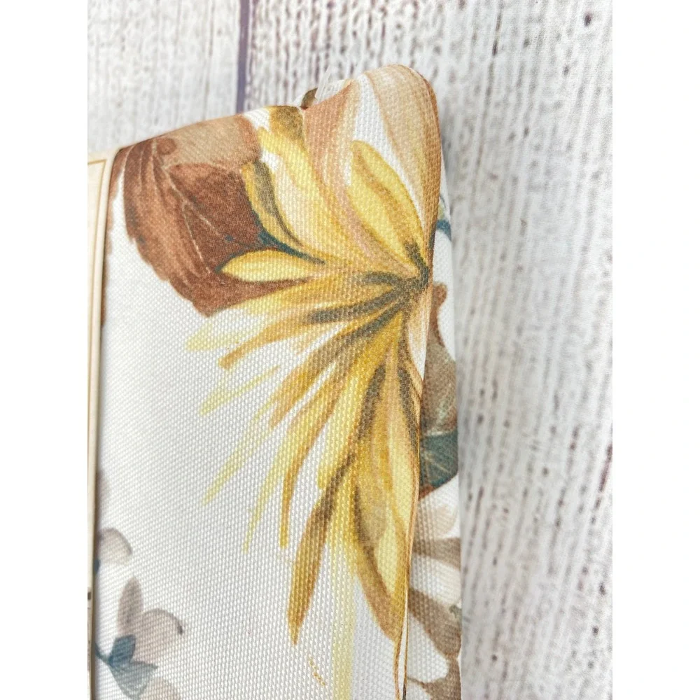 Benson Mills Fall Blossoms Tablecloth 60x84 Floral Spillproof Leaves Autumn